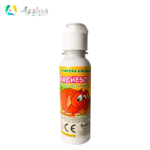 TÉMPERA ESCOLAR PARCHESITOS BLANCO 120ML