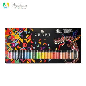 LÁPICES DE COLORES CRAFT 48 COLORES CAJA METAL