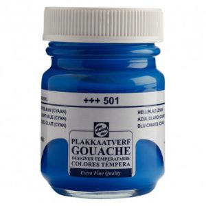 Gouache 50ml Azul/Cian 501 Talens