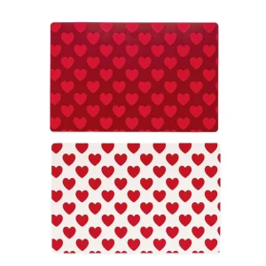 JUEGO DE 2 INDIVIDUAL PLASTICO AMOR