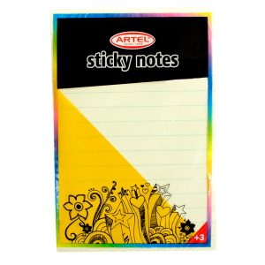 Block Notas Adhesivas con Lineas 100X150Mm 100 Hojas Artel