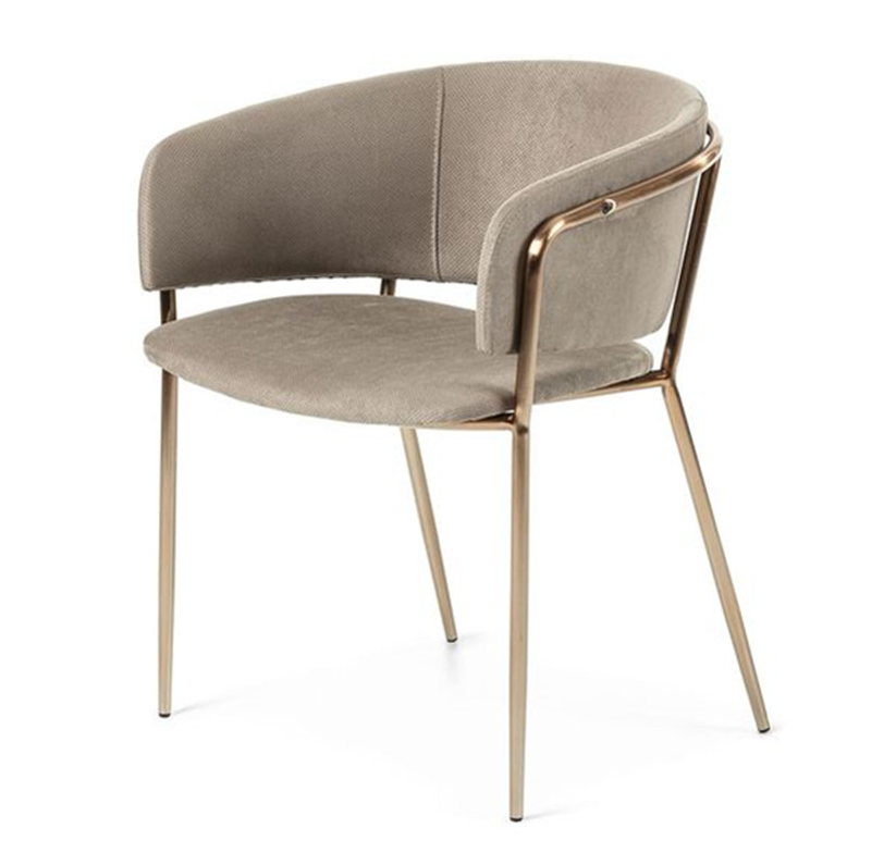 Silla estilo italiano tapizada en terciopelo SL-40 - Imagen 2