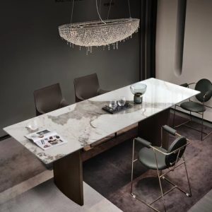 Mesa de comedor de pizarra de alta gama 160x80cm ME-11
