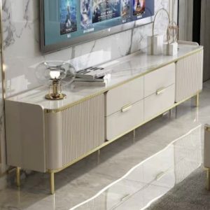 Mueble de Tv elegante dorado MC-T-62