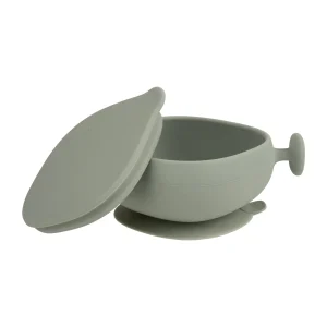 cuenco de silicona con tapa – sage