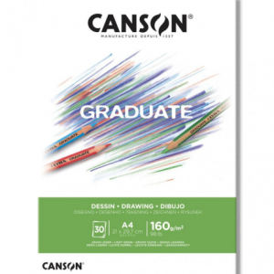 Block Graduate Dibujo A4 160gr Canson
