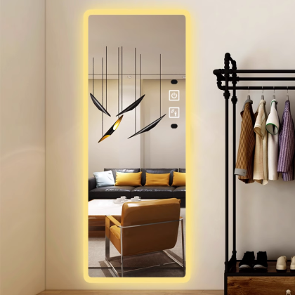 Espejo LED de cuerpo completo sin marco, simple e inteligente de170cm DC-7 - Imagen 3