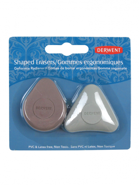 Set 2 Gomas de Borrar Ergonómica Derwent